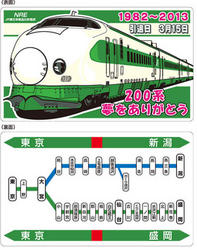 「200系ありがとう」記念プレート