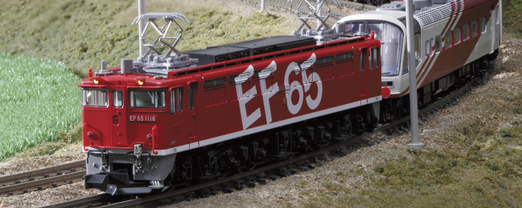 KATOの鉄道模型「EF65 1118 レインボー塗装機」（画像：KATO）