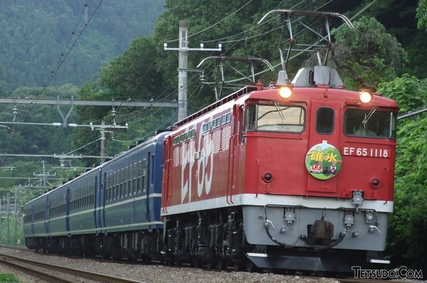 現役時代のEF65形1118号機（ｻﾝｼｬｲﾝ233さんの鉄道コム投稿写真）