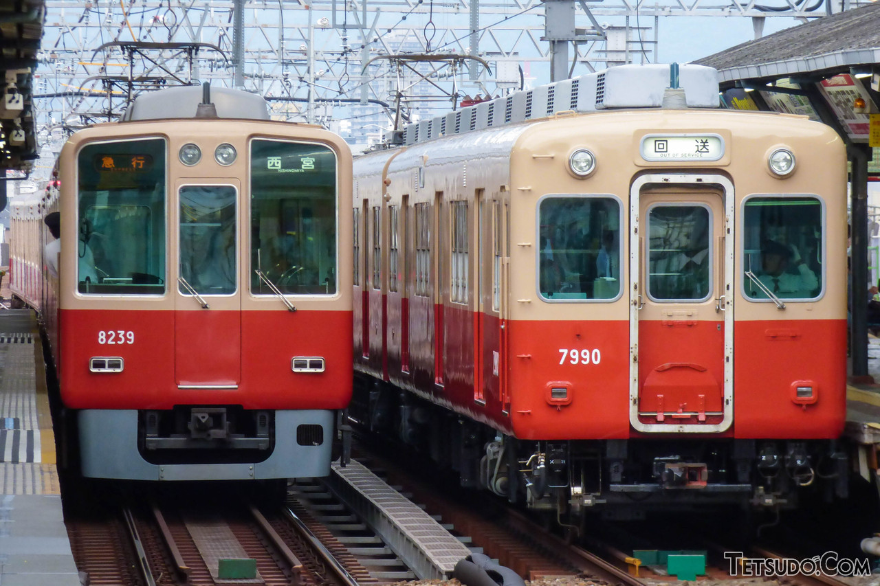 クリーム色と赤色。阪神の特急・急行といえばこの色だった