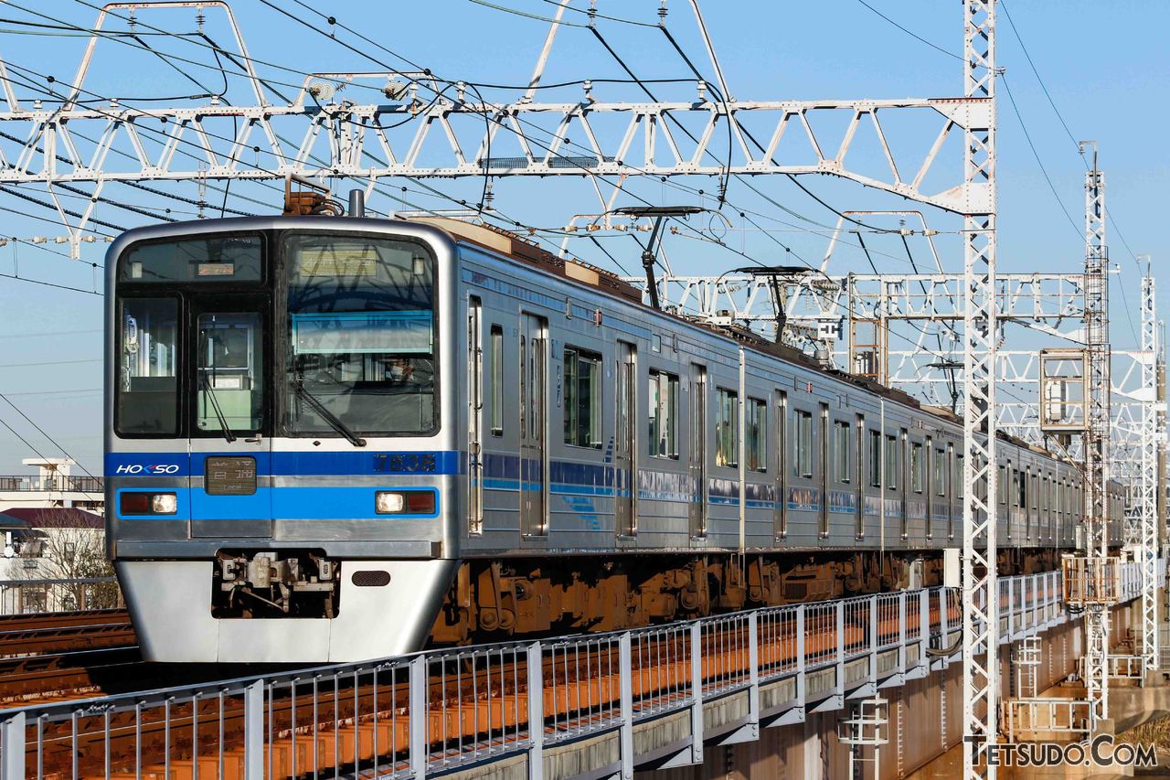 北総鉄道7838編成。京成3768編成をリースし、2021年12月に運転を開始しました
