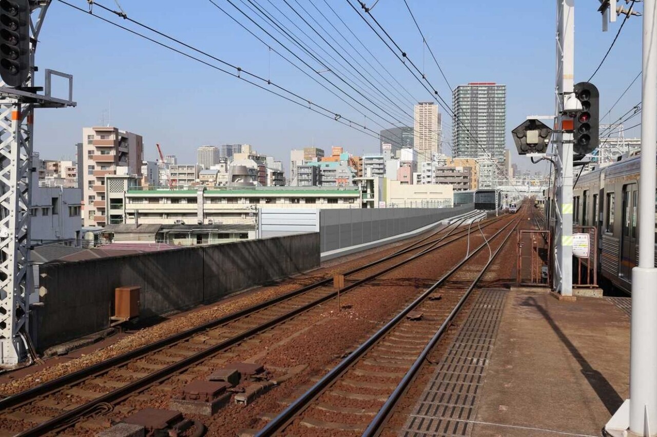 南海本線との交差部のイメージ（画像：関西高速鉄道）