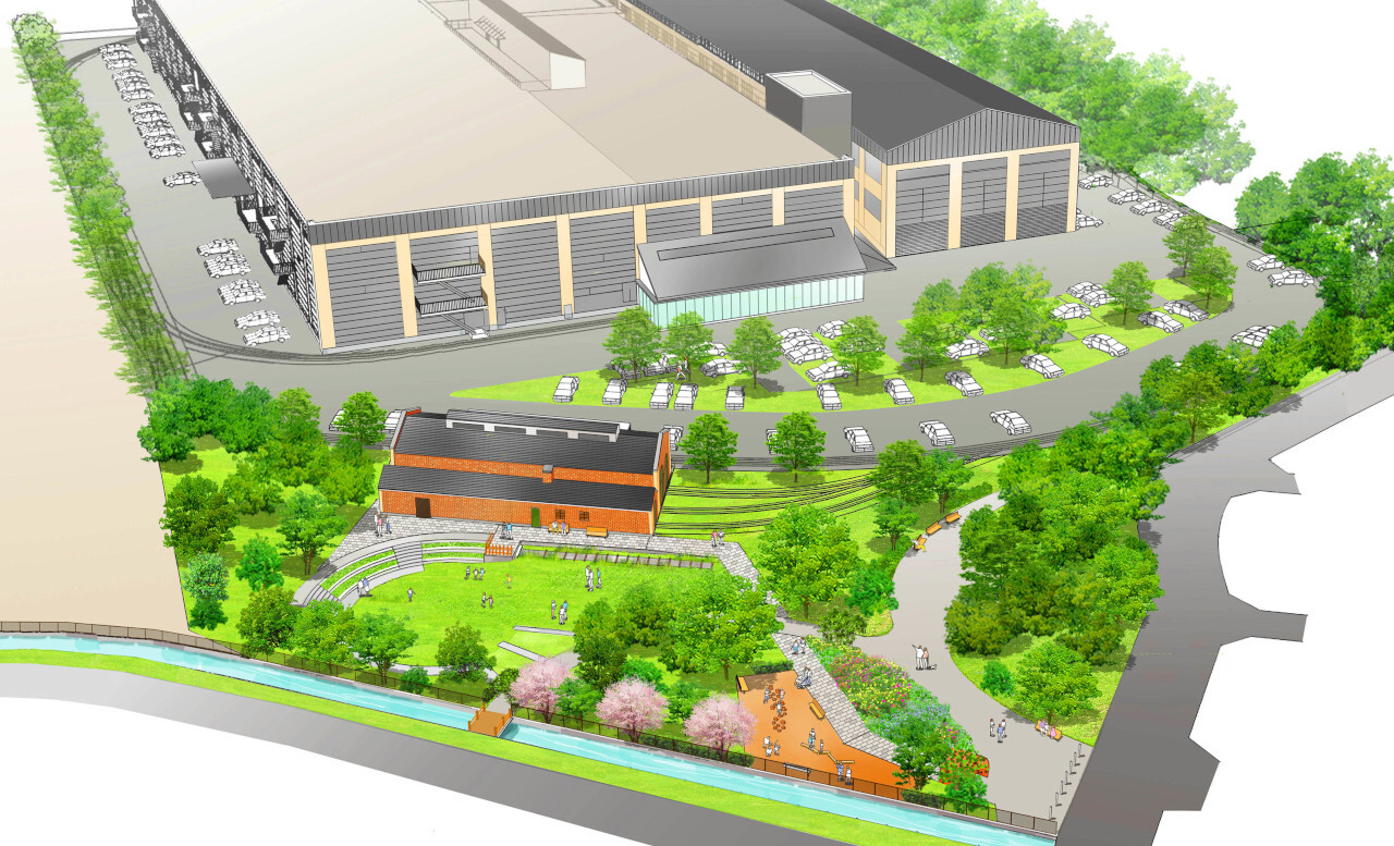 新工場と保存鉄道「KATO Railway Park・関水本線」のイメージ