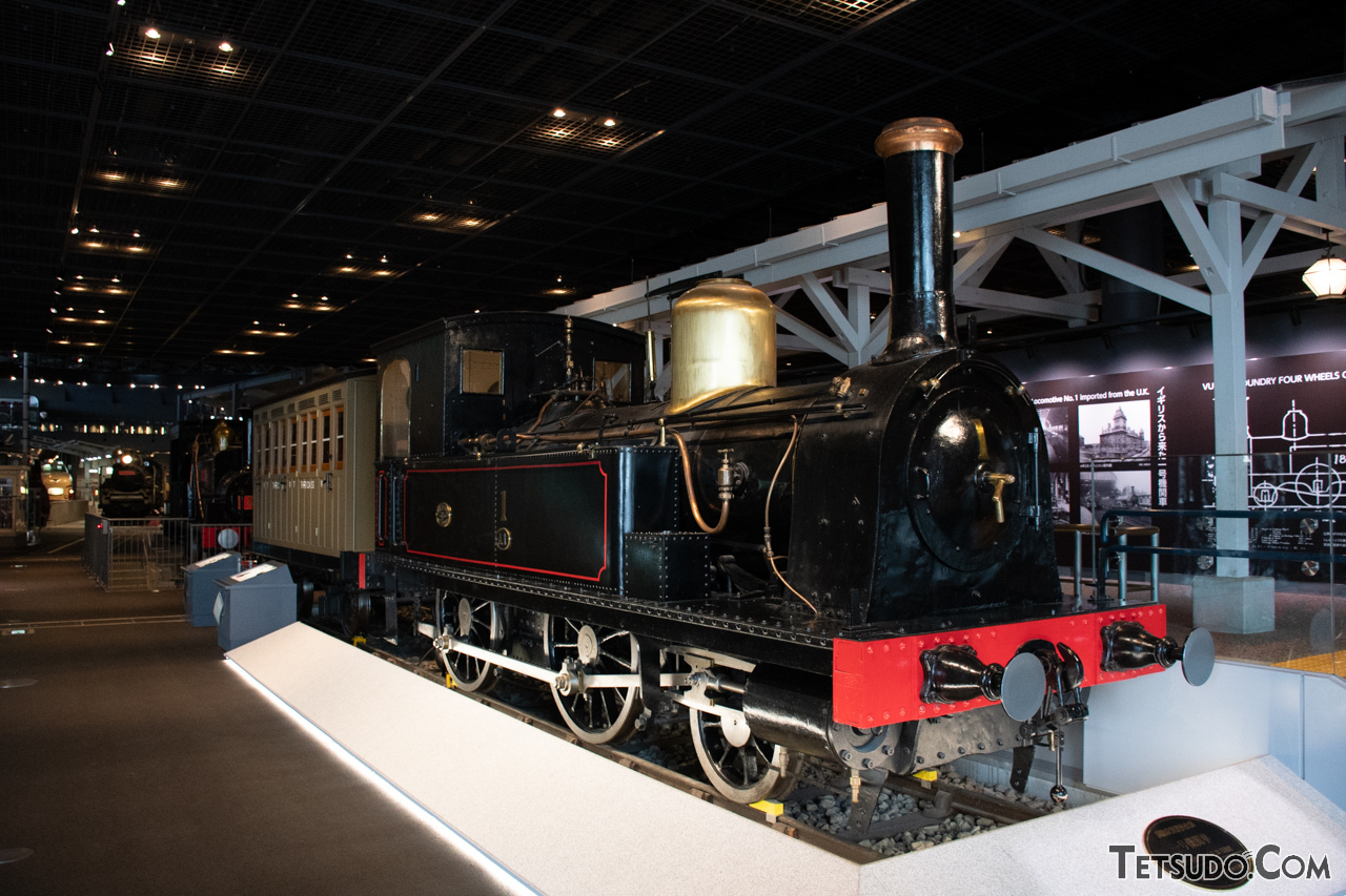 日本初の鉄道開業時に使われた「1号機関車」