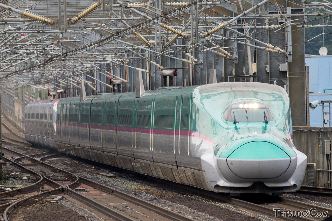 東海道新幹線方面とレールが繋がっていない東北新幹線