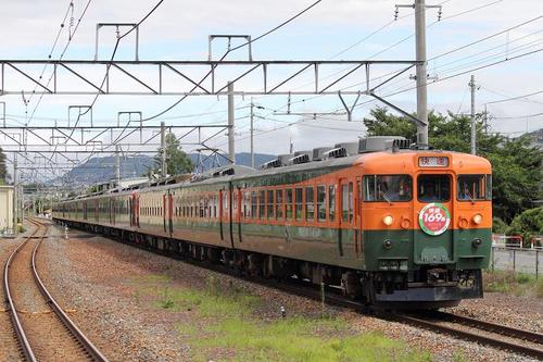 しなの鉄道 快速 169系初の12両編成号 運転」の投稿写真（1枚目