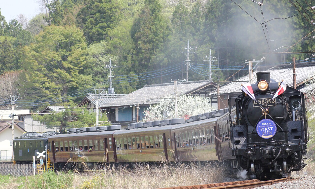 鉄道　SL記念プレート SLパレオエクスプレス旧型客車特別運行記念 4月17日(水)・21日