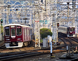 阪急 新2300系記念ヘッドマーク 掲出」の投稿写真（1枚目