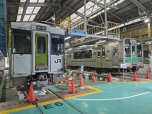 鉄道 郡山総合車両センターの入場車両一覧