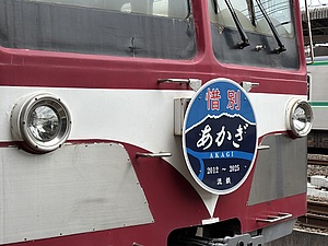 急行 あかぎ 奥利根 ヘッドマーク 前頭板 急行 あかぎ 奥利根 ヘッドマーク 前頭板 ホロー