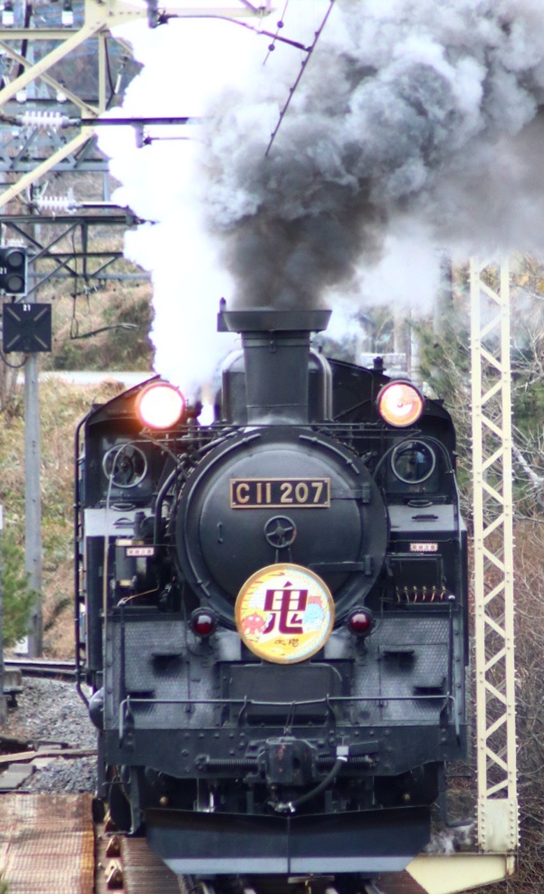 東武 SL大樹 鬼まつりヘッドマーク 掲出」の投稿写真（4枚目） - 鉄道コム