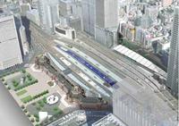 東京駅ホーム屋根への太陽光発電パネル設置イメージ図