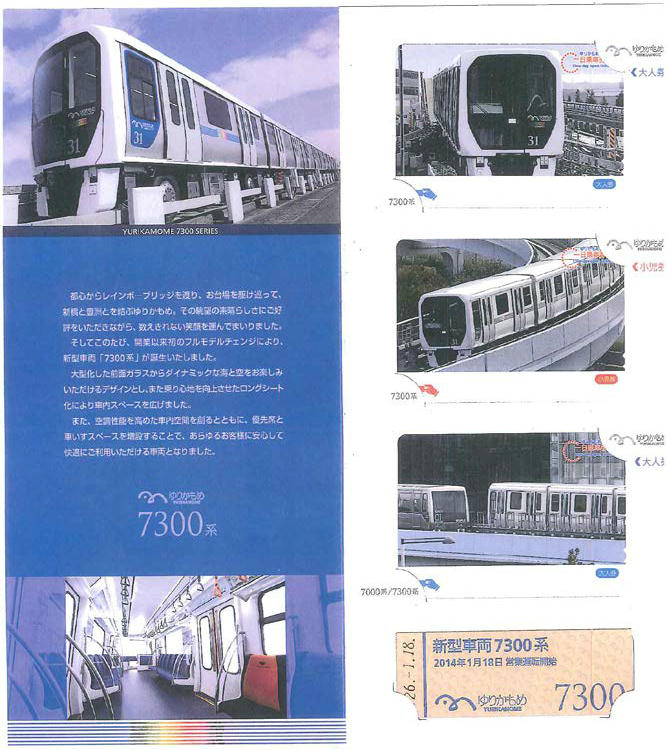 7300系1日乗車券セット（イメージ）