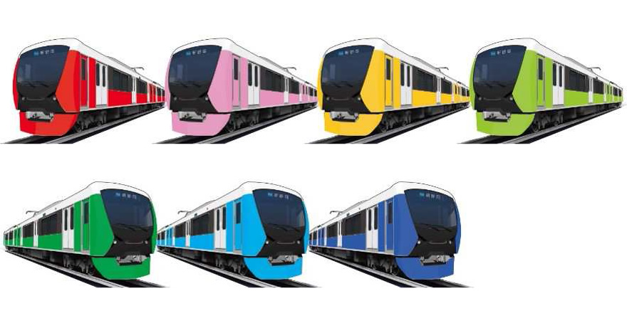 「shizuoka rainbow trains」（イメージ）