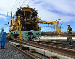 新幹線レール交換システム