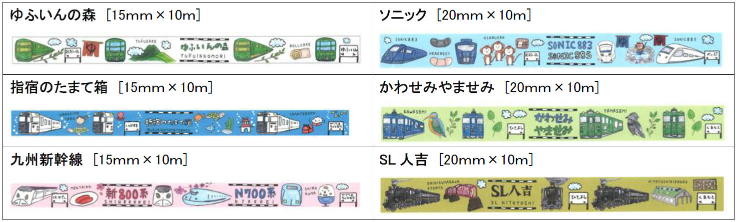JR九州列車マスキングテープ