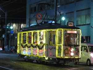 クリスマス電車（2016年の様子）