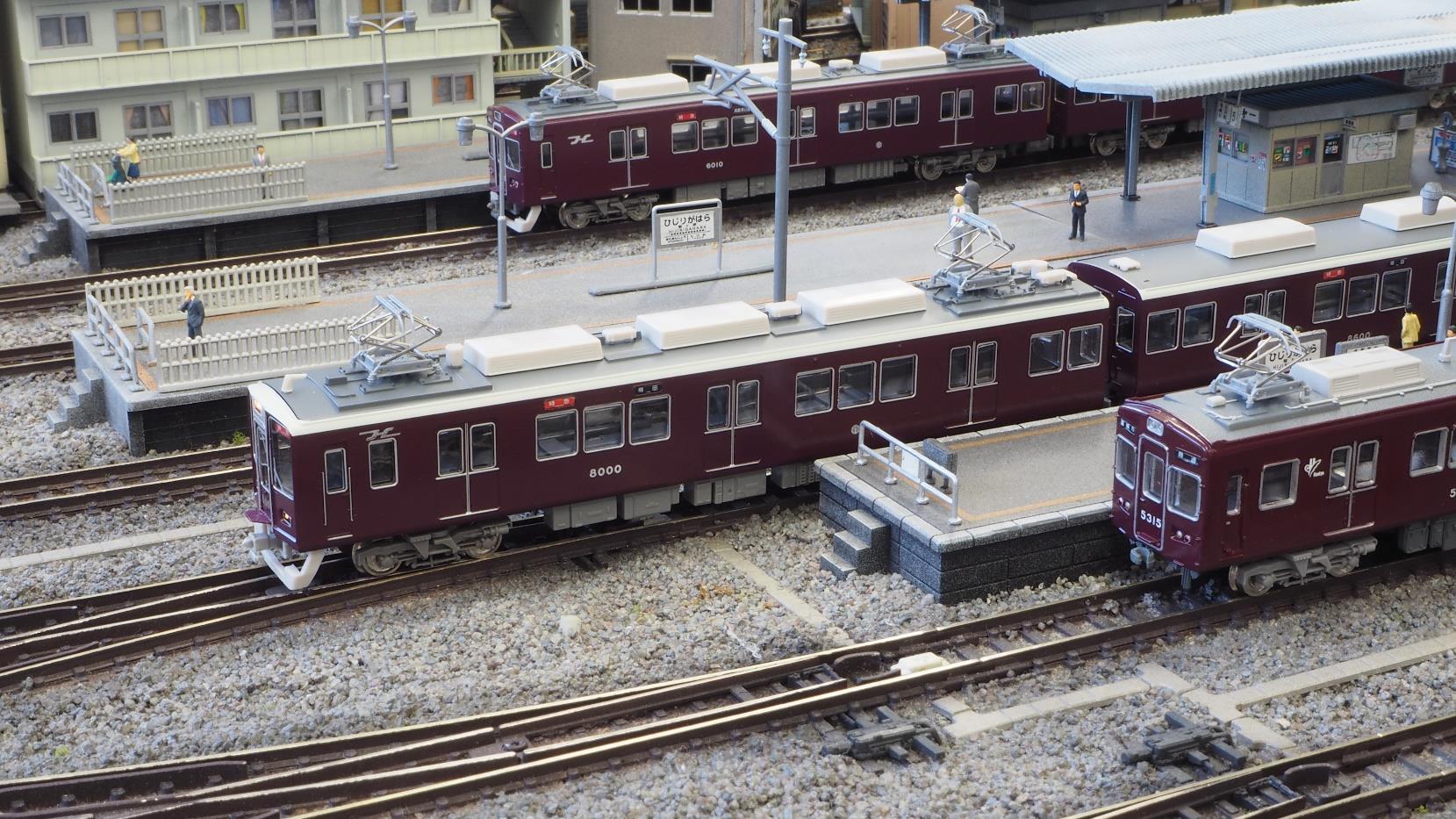 グリーンマックス 阪急 8000系 8300系 基本増結8両 nゲージ 鉄道模型-