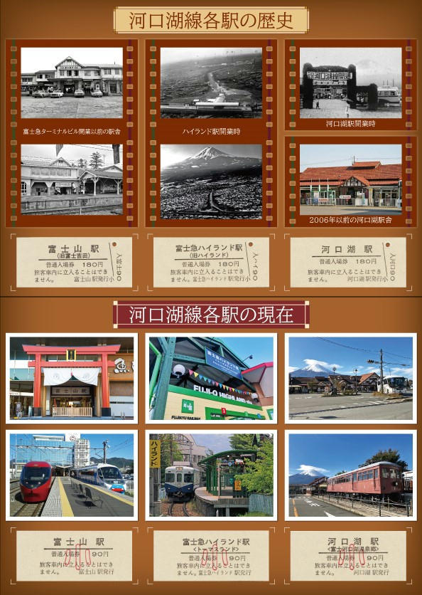 富士急行 河口湖線開業70周年入場券セット 発売（2021年1月1日～） 鉄道コム