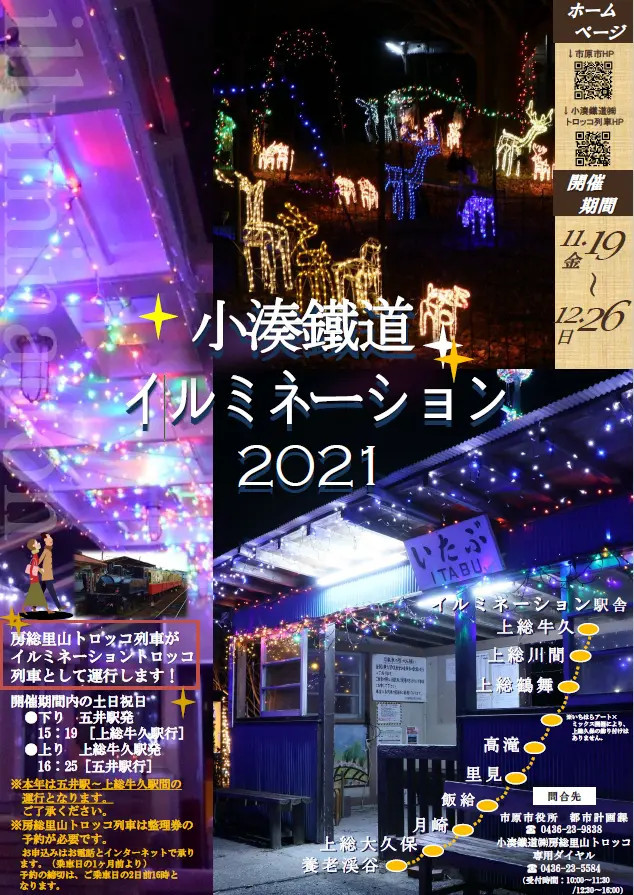 小湊鐵道イルミネーション2021