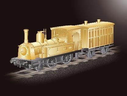 純金製1号機関車（イメージ）