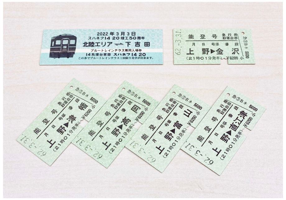 富士山麓電気鉄道 スハネフ14-20 50周年記念硬券 販売（2022年6月18日～） - 鉄道コム