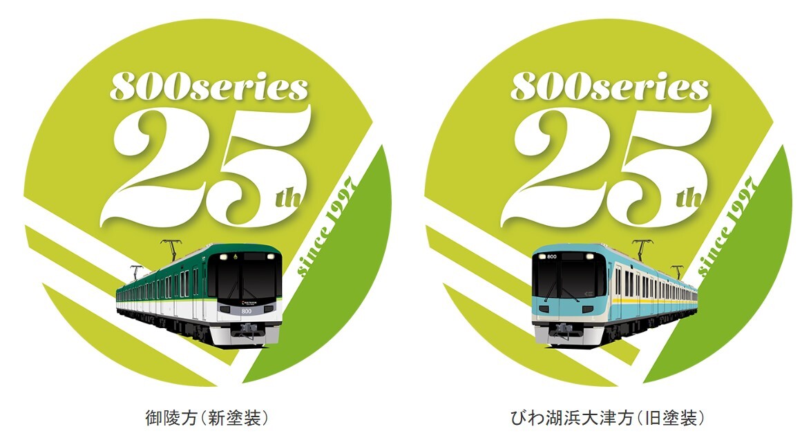 京阪 800系 誕生・直通開始25周年ヘッドマーク 掲出（2022年10月8日