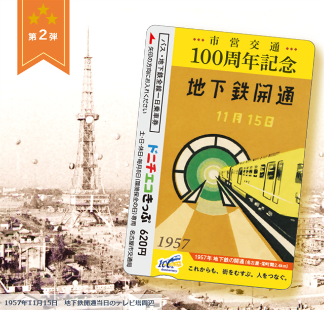 名古屋市 市営交通100周年記念ドニチエコきっぷ第2弾 発売（2022年11月 