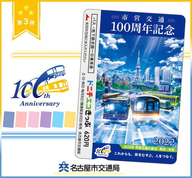 市営交通100周年記念ドニチエコきっぷ第3弾