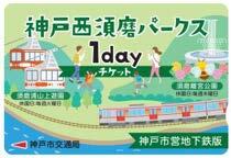 神戸西須磨パークス1dayチケット（イメージ）