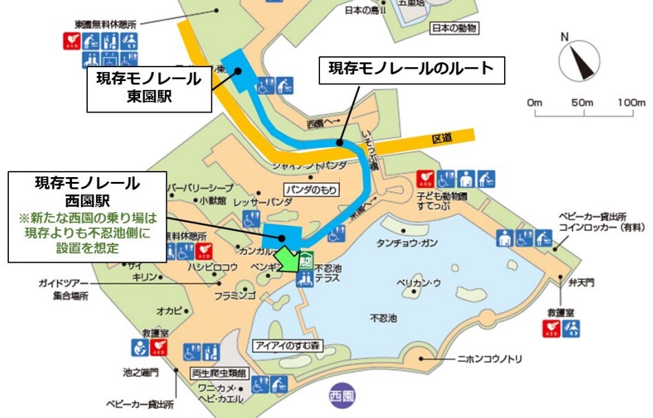 新たな乗り物のルート予定図（画像：東京都建設局）