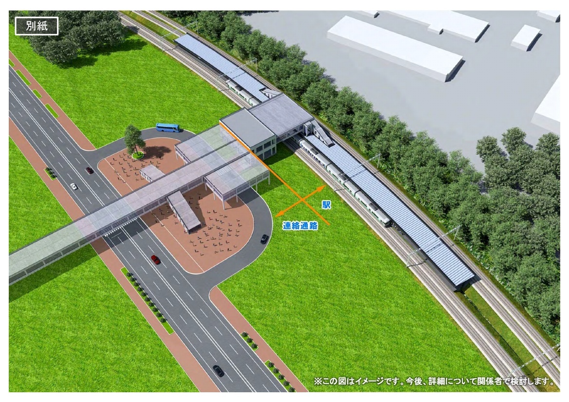 新駅の当初計画イメージ（画像：JR北海道）
