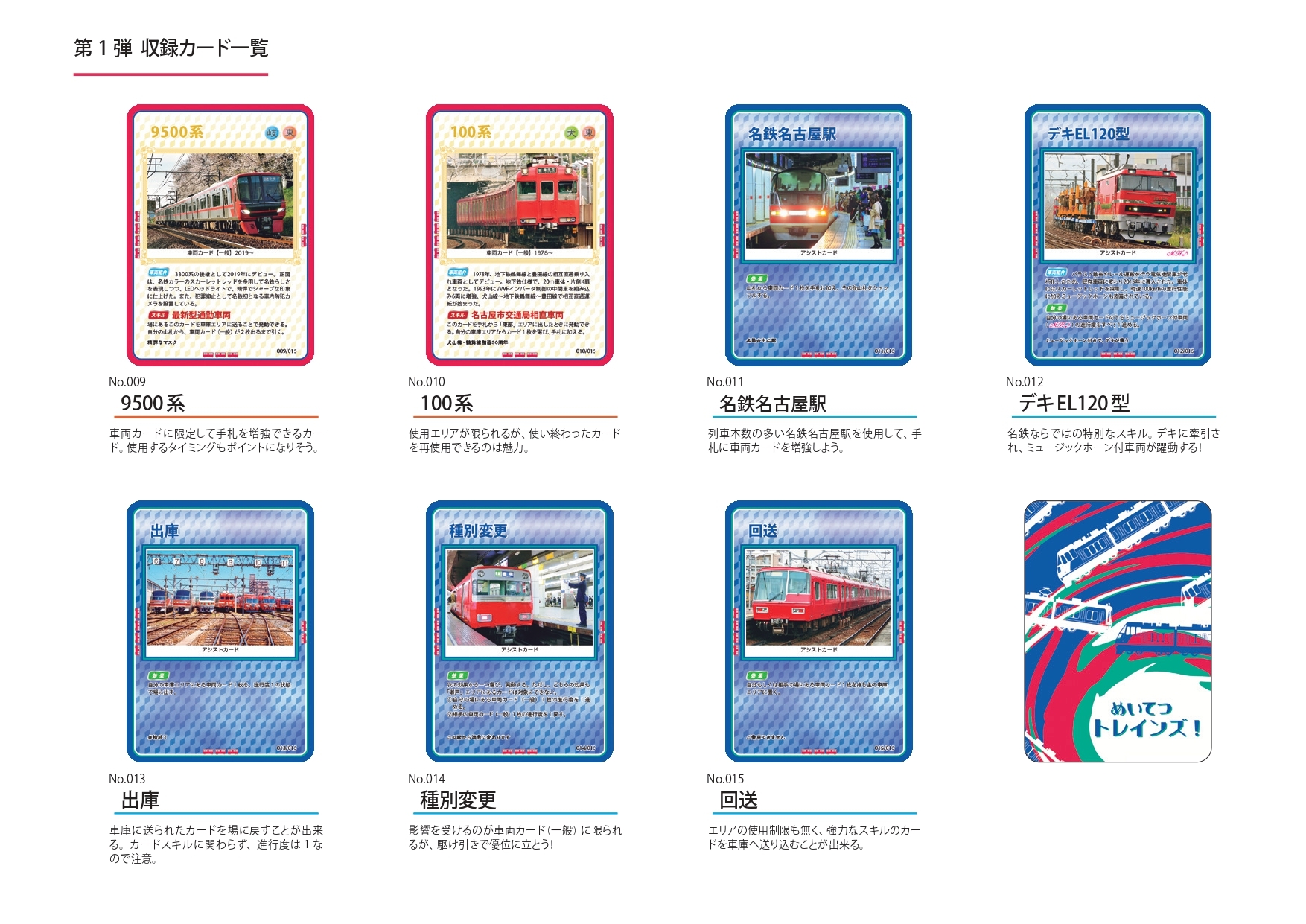 名鉄 トレーディングカード 販売（2023年10月7日～） - 鉄道コム