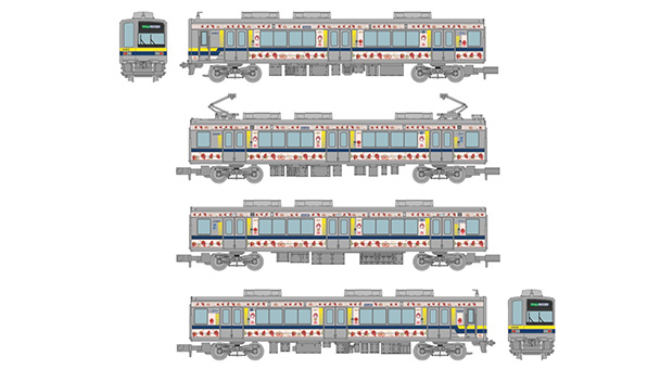 東武鉄道20400型ベリーハッピートレイン4両セット（イメージ）