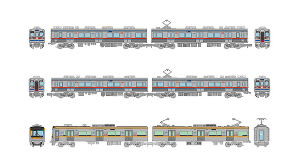 京成電鉄3600形・3100形 新造車両回送列車 6両セット（イメージ）