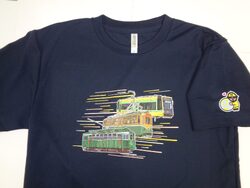 鹿児島市 市電デザインTシャツ 販売