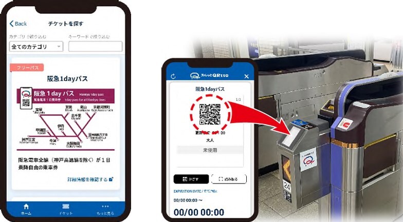 阪急1dayパス（イメージ）