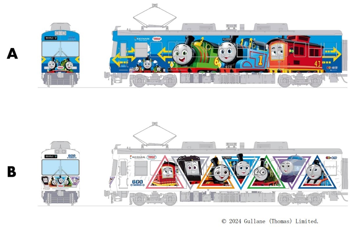 600形「きかんしゃトーマス号」デザイン案