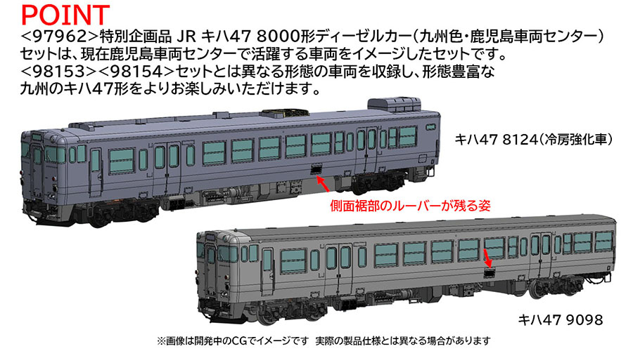 TOMIX キハ47形8000番台（特別企画品イメージ）