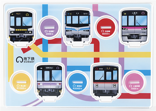 電車型アクリルスタンド（イメージ）