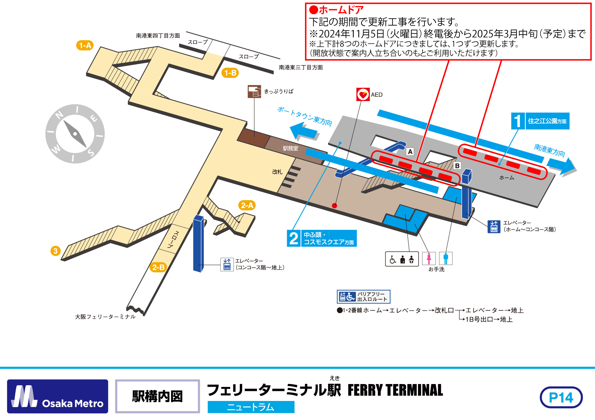 ホームドア更新工事概要