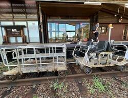 嵯峨野観光鉄道 社員用軌道カート・レールマウンテンバイク 乗車体験ツアー