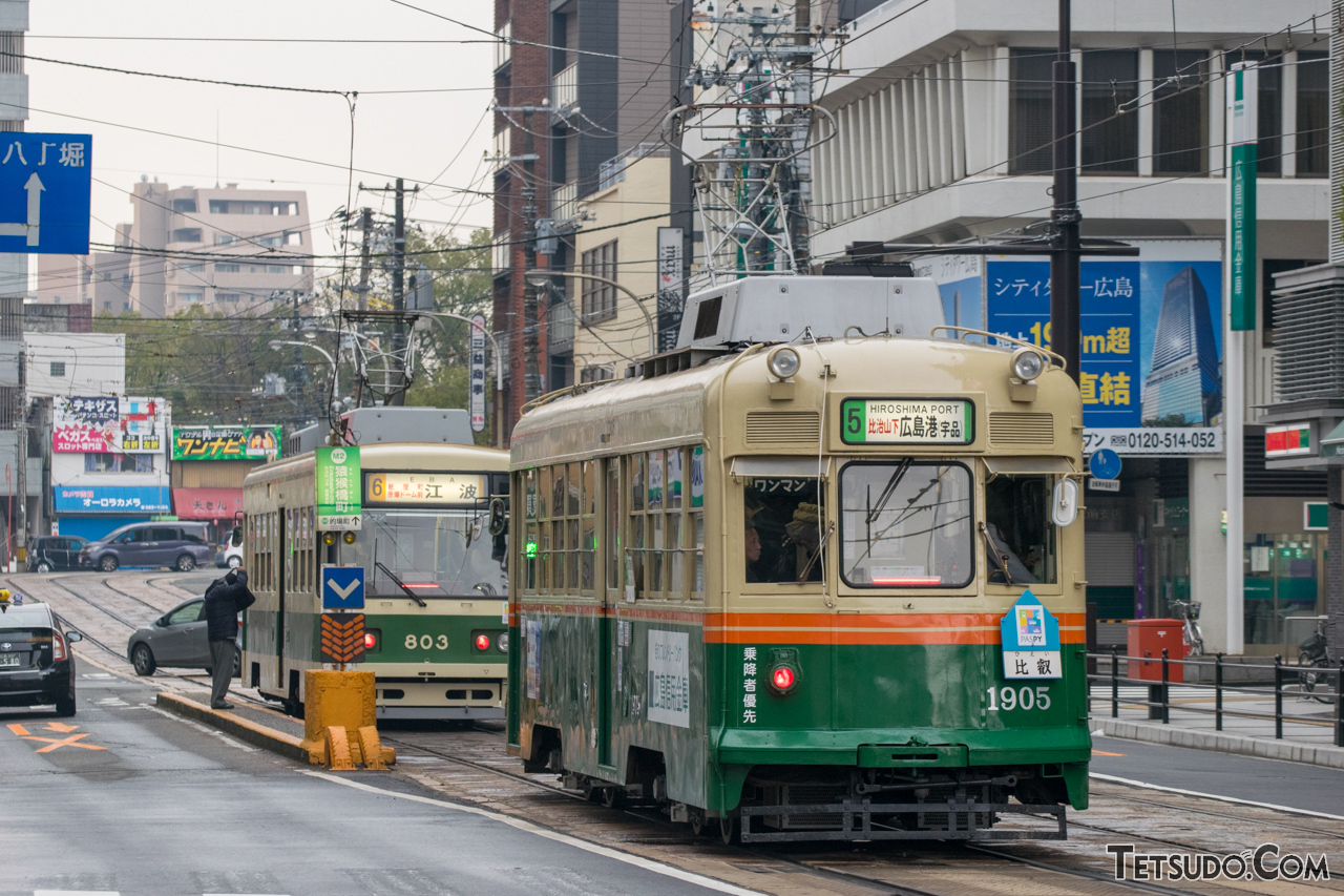 駅前大橋ルート開業で廃止となる猿猴橋町停留場