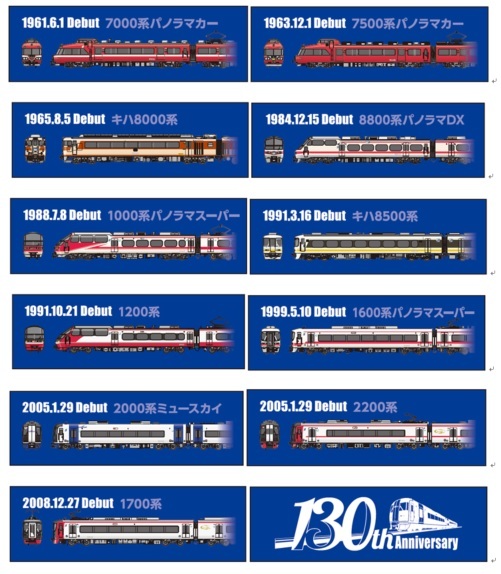 名鉄 各種系統板デザインミニ系統板マグネット 1月4日国府駅で発売
