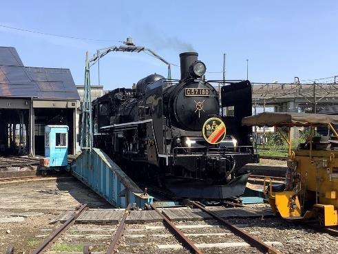 C57形180号機 検修庫内・転車台撮影会（2025年7月17日） - 鉄道コム