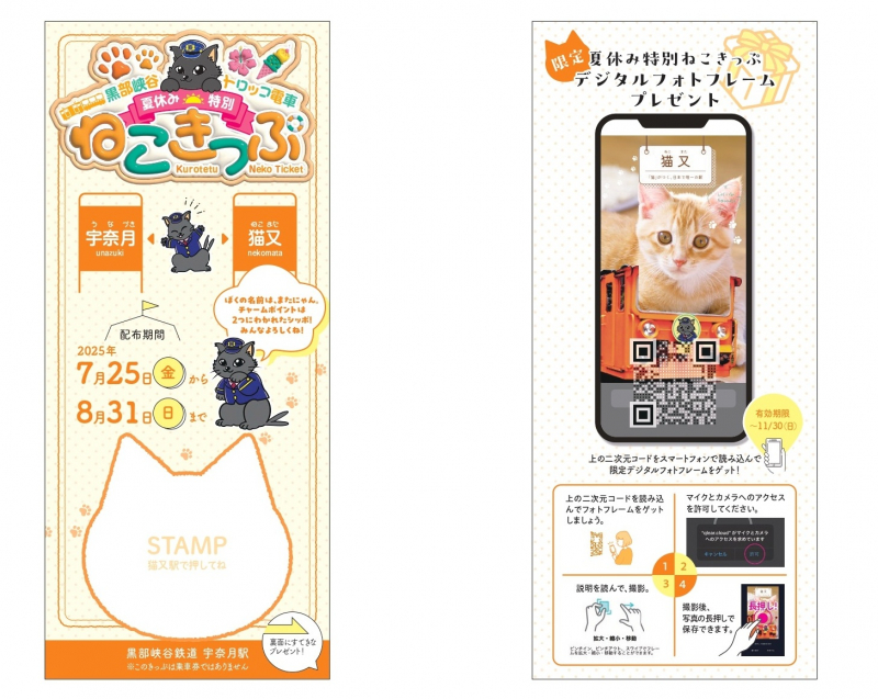 夏休み特別ねこきっぷ(イメージ)