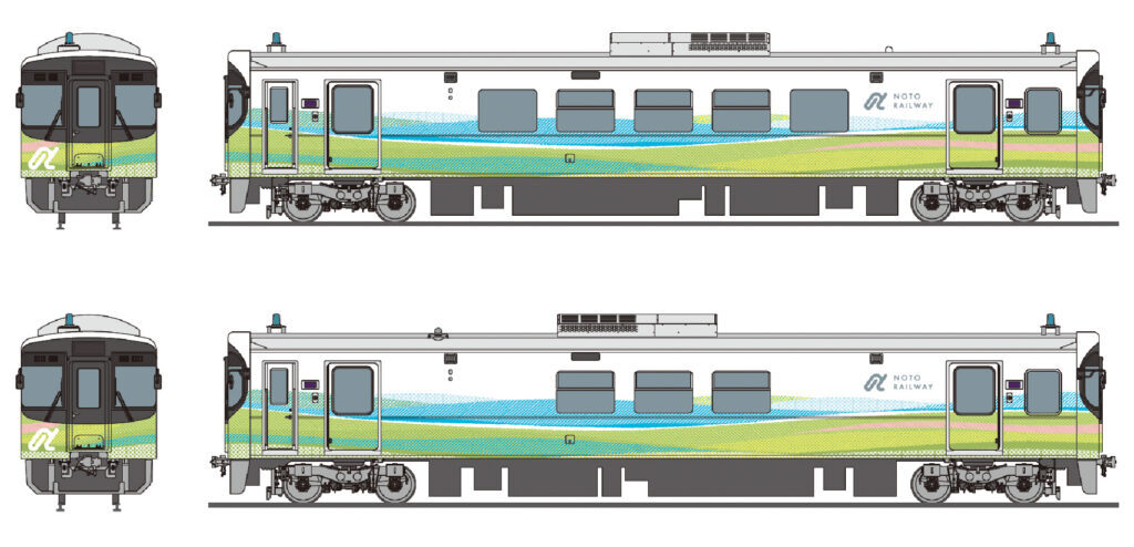 のと鉄道、新型車両のデザイン投票を開始 2026年度より導入予定 画像