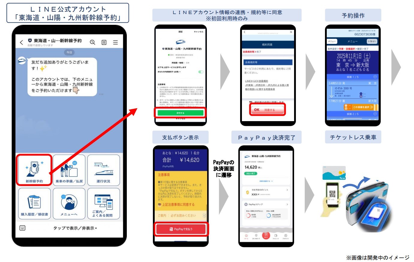 東海道・山陽・九州新幹線が「LINE」で予約可能に 10月4日から - 鉄道コム