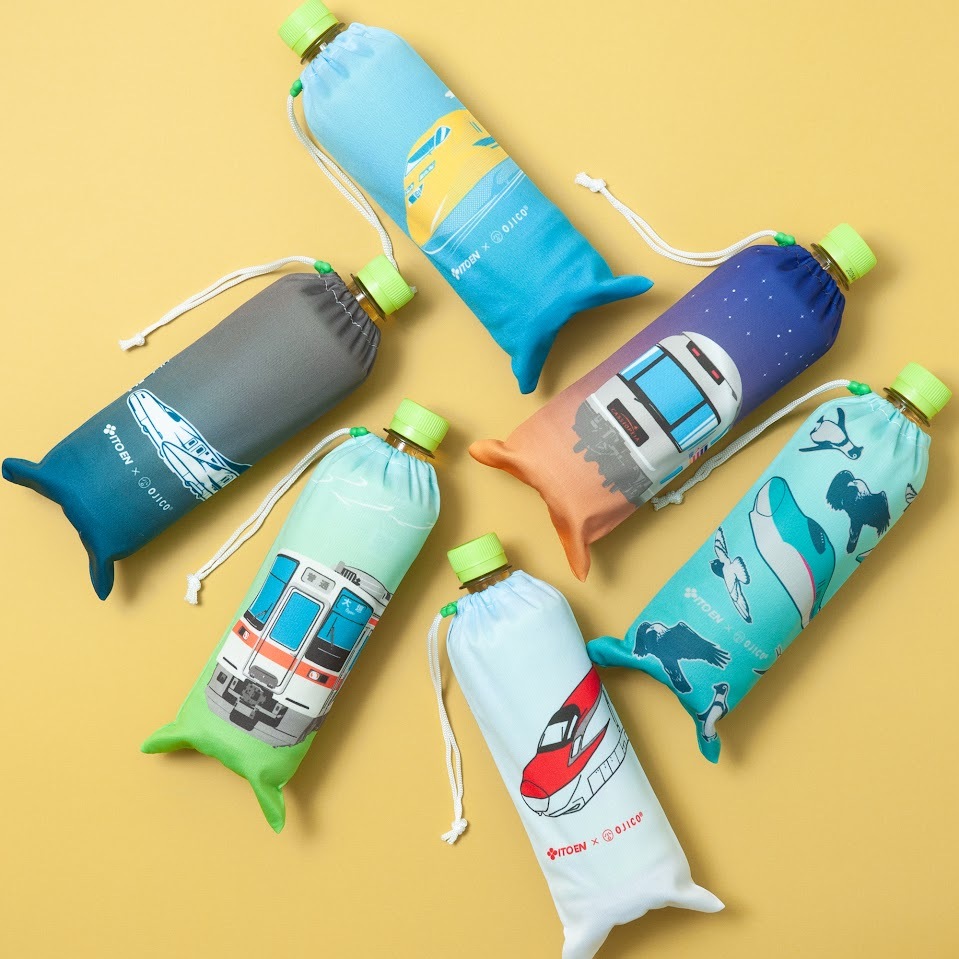 ドクターイエロー・カシオペアなど ペットボトルカバーつきお茶 販売