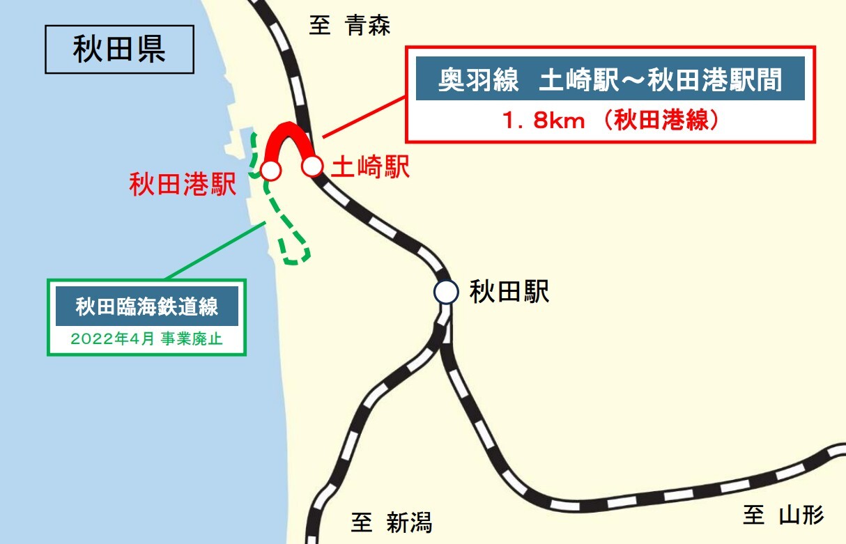 土崎 駅 から 秋田 駅
